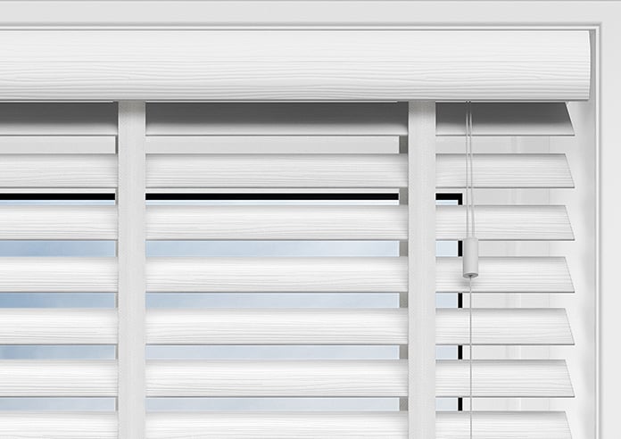 Ecowood Deluxe, Supreme White Fine Grain - Motorised Venetian Blind - Image 9